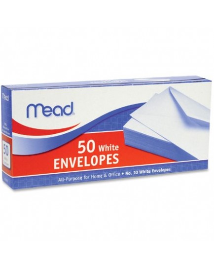 MEAD WHITE ENVELOPES - 50 CT.
